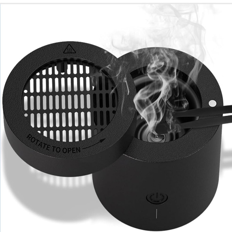 مبخرة الفحم كهربائية للمنزل والمكتب والسيارة، قابلة للشحن