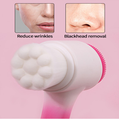 فرشاة تنظيف الوجه من السيليكون، منظف الوجه على الو...