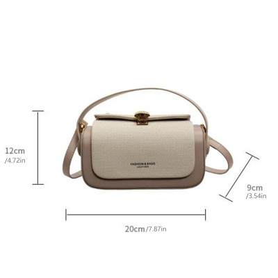 حقيبة كروس نسائية مربعة الشكل حقيبة يد كلاسيكية مت...