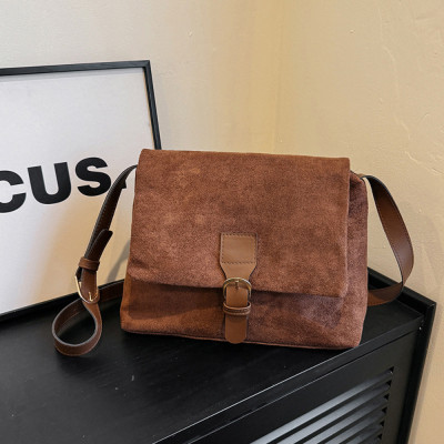 المرأة العصرية الجلد المدبوغ حقيبة كروسبودي مربع ب...