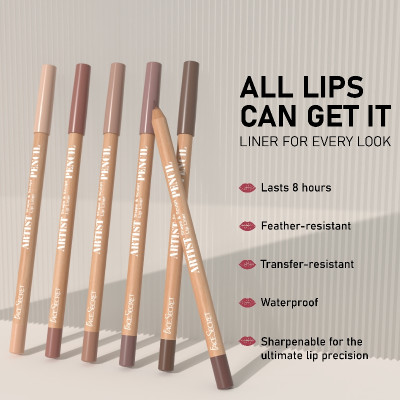 مجموعة أقلام تحديد الشفاه السرية مكونة من 6 قطع، ف...