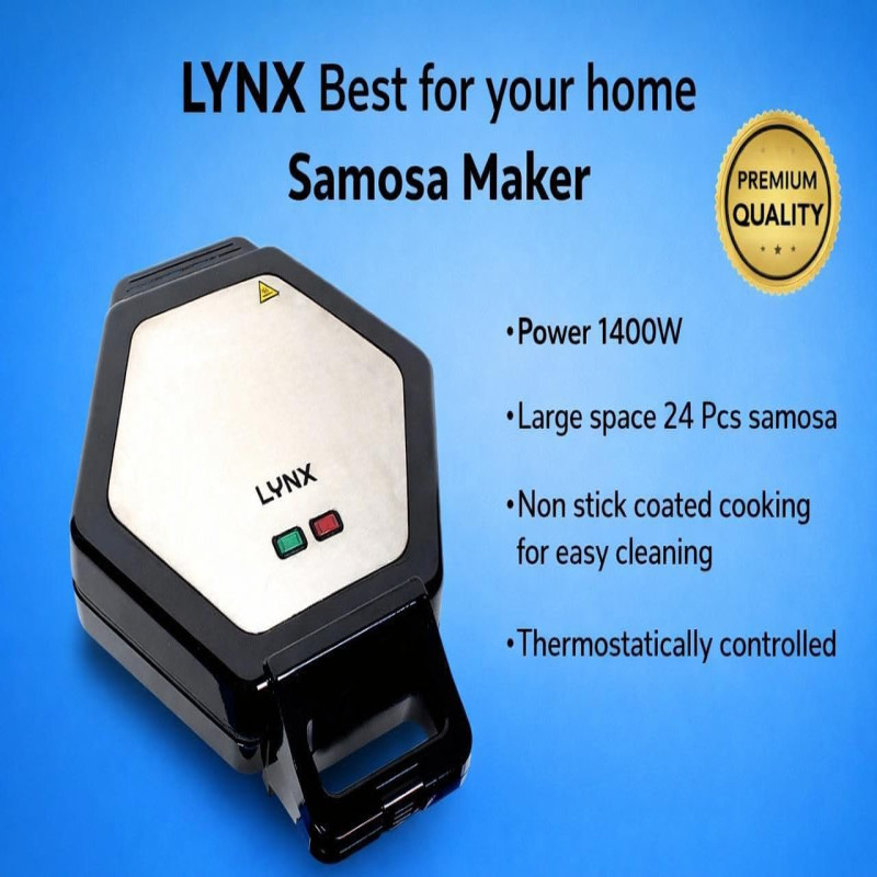 صانعة سمبوسة كهربائية لينكس 24 قطعة بطبقة غير لاصق...