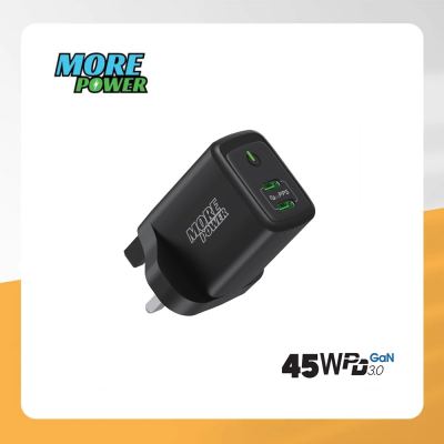 مور باور شاحن بيت 45 واط 2 منفذ PD