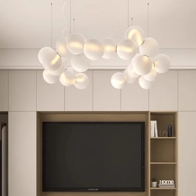 ثريات LED حديثة بتصميم أنيق، مناسبة للإضاءة الداخل...
