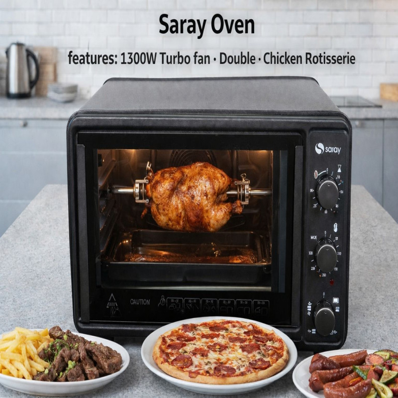 فرن كهربائي MDO-930، سعة 48 لترًا، 1500 واط، متعدد...