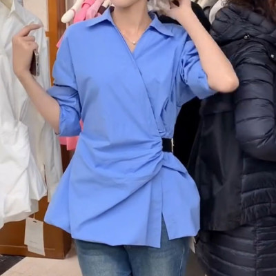 النسخة الكورية من تصميم الشعور بولو طوق حزام الخصر...