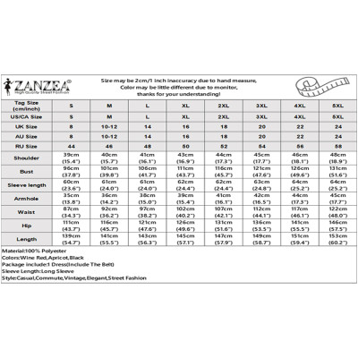 فستان عمل نسائي للخريف OL ZANZEA 2025 فساتين مكتب...