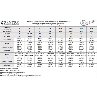 ZANZEA مكتب النساء 2 قطعة مجموعات الخريف وتتسابق 2...