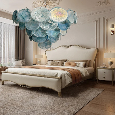 Nordic Blue Glass Creative Glass Ceiling Pedant Li...