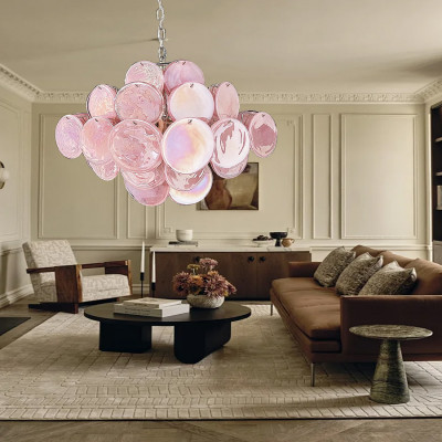 Nordic Blue Glass Creative Glass Ceiling Pedant Li...