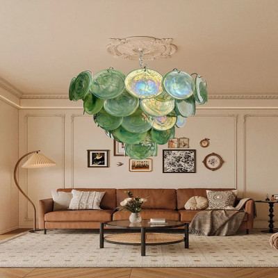 Nordic Blue Glass Creative Glass Ceiling Pedant Li...