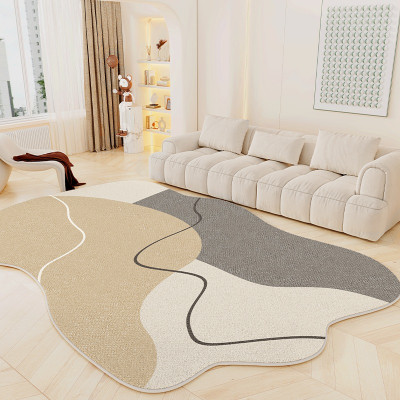 Living Room Floor Mat Irregular Shape Large Area C...