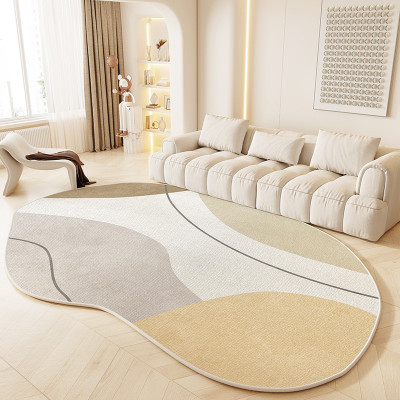 Living Room Floor Mat Irregular Shape Large Area C...