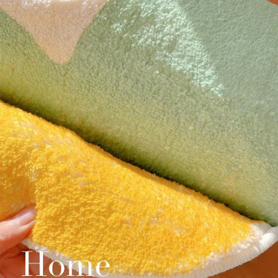 Living Room Floor Mat Irregular Shape Large Area C...