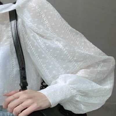 بلوزة دانتيل بصدر واحد للنساء ، انظر من خلال قمم ،...