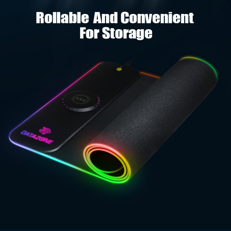 لوحة ماوس قيمنق بشحن لاسلكي مغناطيسي وإضاءة حجم 90...