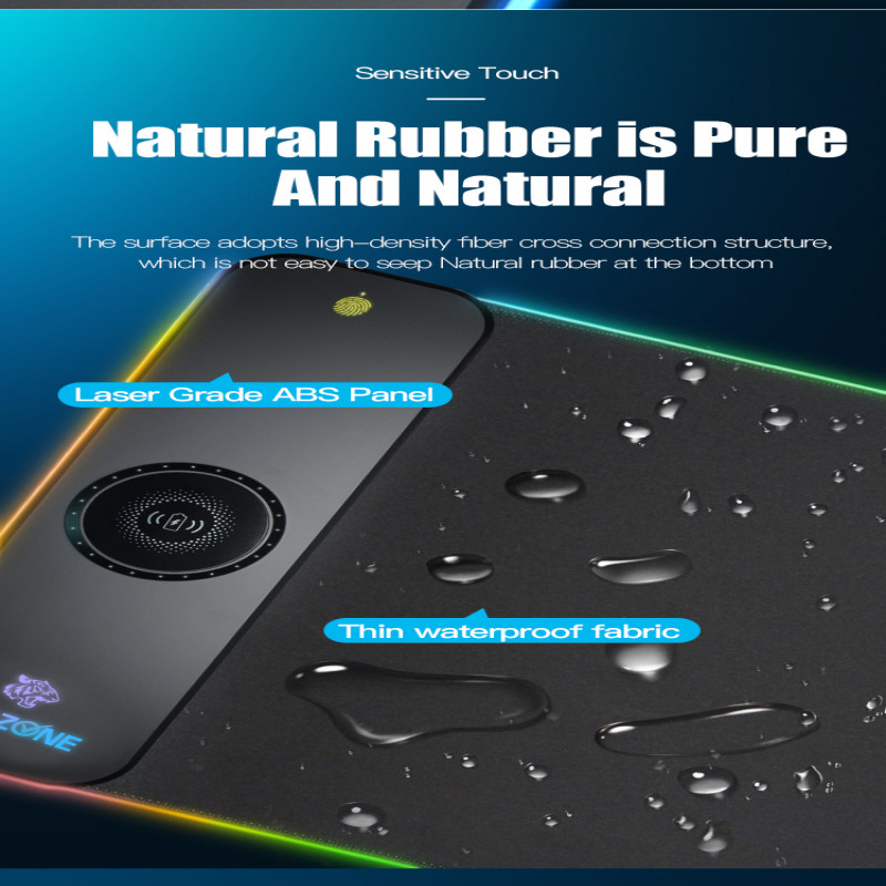 لوحة ماوس قيمنق بشحن لاسلكي مغناطيسي وإضاءة حجم 90...