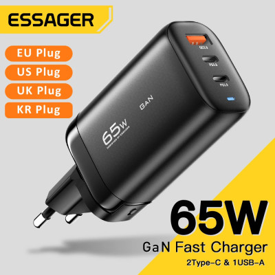 Essager 65W GaN USB Type C Charger For Laptop PPS...