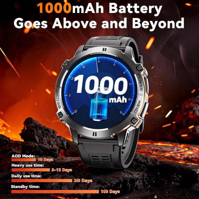 2025 HOT New T-REX3 SmartWatch 1000mAh Large Batte...
