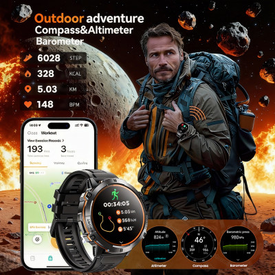 2025 HOT New T-REX3 SmartWatch 1000mAh Large Batte...