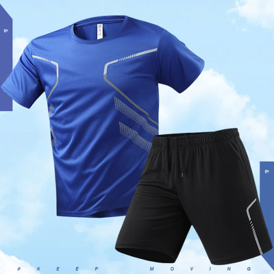 طقم مكون من قطعتين للجري للرجال بدلة رياضية سريعة...