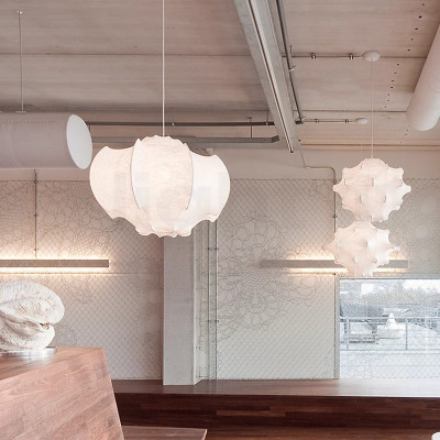 Zeppelin Pendant Light Designer Silk Cocoon Pendan...