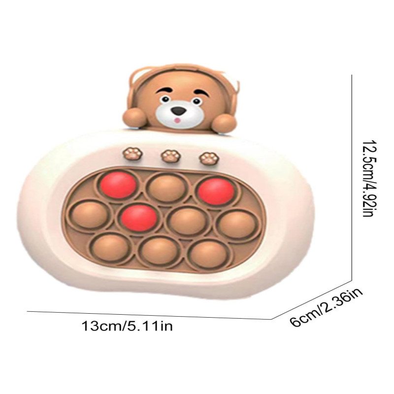 لعبة دفع الفقاعات السريعة مع الصوت والضوء