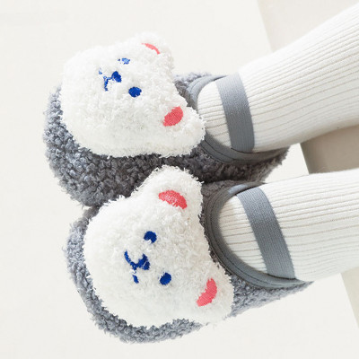 أحذية أطفال على شكل دب كرتوني أحذية شتوية سميكة ود...