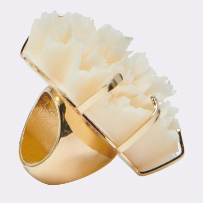 موضة الاتجاه مبالغ فيها زهرة خاتم النساء اكسسوارات...