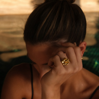 الإبداعية الفولاذ المقاوم للصدأ الذهب اللون روز خو...