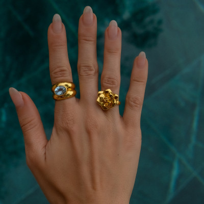 الإبداعية الفولاذ المقاوم للصدأ الذهب اللون روز خو...