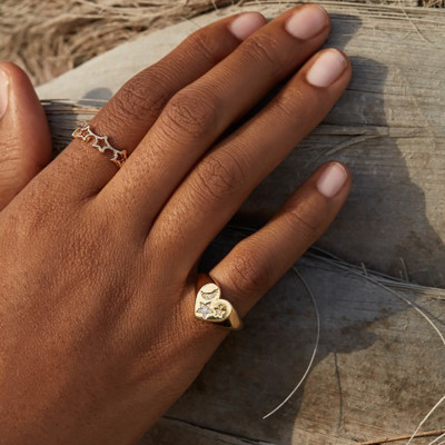 الكلاسيكية مطعمة الزركون ستار القمر خواتم للنساء م...