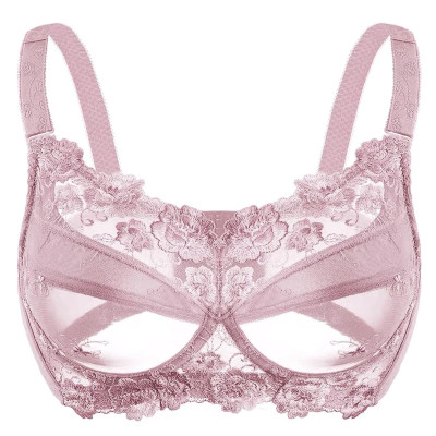 حمالة صدر مطرزة غير مبطنة بتغطية كاملة للنساء 34 3...