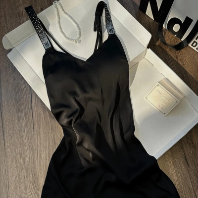 مثير صيف جديد الحرير الجليد الخامس الرقبة حزام الم...