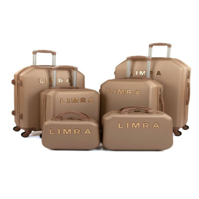 طقم شنط سفر من ليمرا مكون من 6 حقائب أمتعة بعجلات...