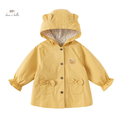 جاكيت أطفال غير رسمي بأغطية رأس حلوة ، معطف واقي م...