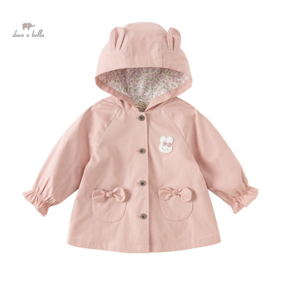 جاكيت أطفال غير رسمي بأغطية رأس حلوة ، معطف واقي م...