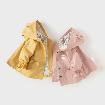 جاكيت أطفال غير رسمي بأغطية رأس حلوة ، معطف واقي م...