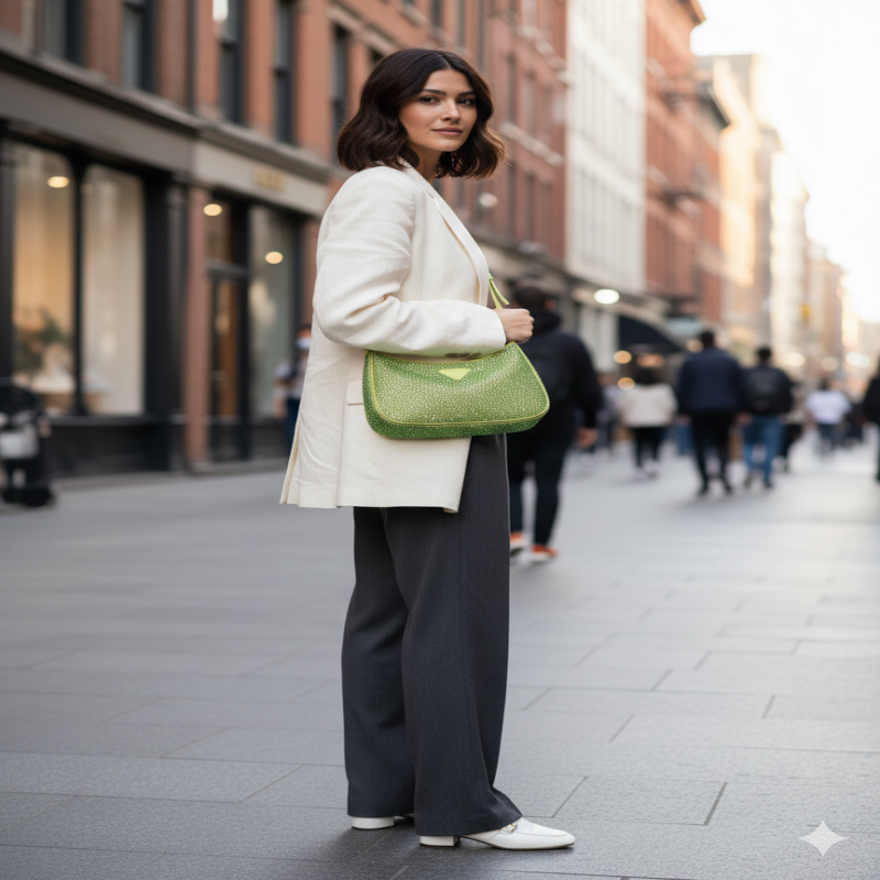 شنطة بتصميم عصري وجذاب، وهي مثالية لمحبي الإطلالات...