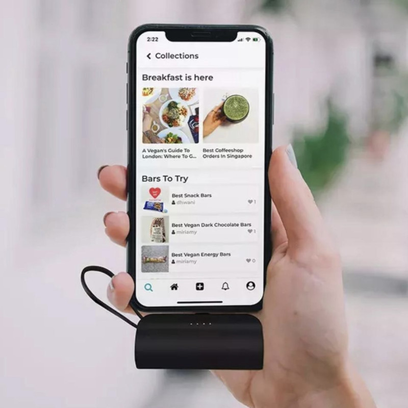 كبسولة شحن3000mAh للايفون-اسود