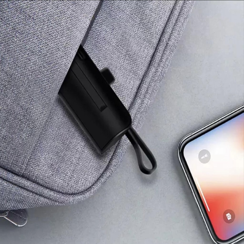 كبسولة شحن3000mAh للايفون-اسود