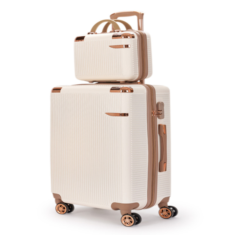 ليمرا طقم شنط سفر مكون من 5 حقائب أمتعة لون بيج /ذ...