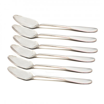 طقم ملاعق حلا استيل 6 حبة حجم صغير
