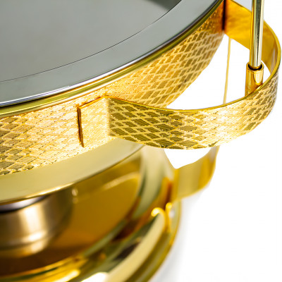 سخان بوفيه بغطاء شفاف 6 لتر ذهبي