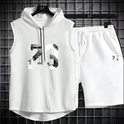 محلي Men's track suit summer sportswear two-piece t-shirt shorts