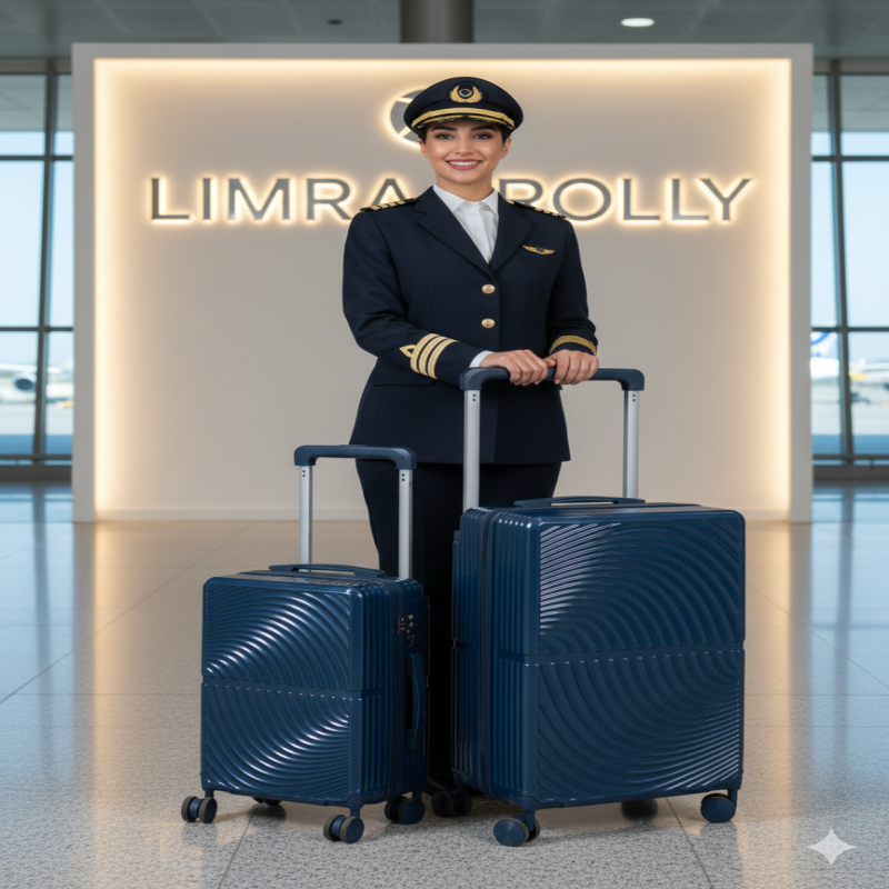 ليمرا شنطة سفر حديثة مصنوع من مادة بولي كربونات مخ...