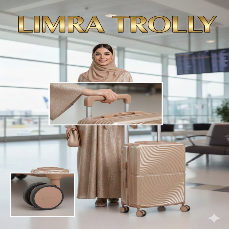 ليمرا شنطة سفر حديثة مصنوع من مادة بولي كربونات مخ...