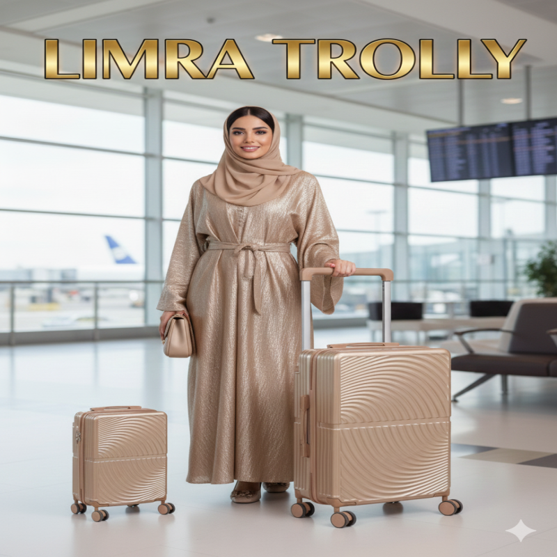 ليمرا شنطة سفر حديثة مصنوع من مادة بولي كربونات مخ...