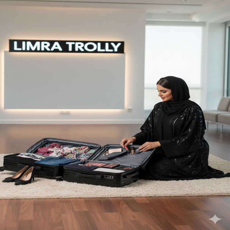 ليمرا شنطة سفر حديثة مصنوع من مادة بولي كربونات مخ...