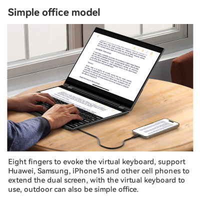 Eهوموي-شاشة محمولة بشاشة مزدوجة ، سلسلة X ، هاتف ب...